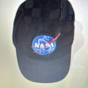NASA black cotton cap